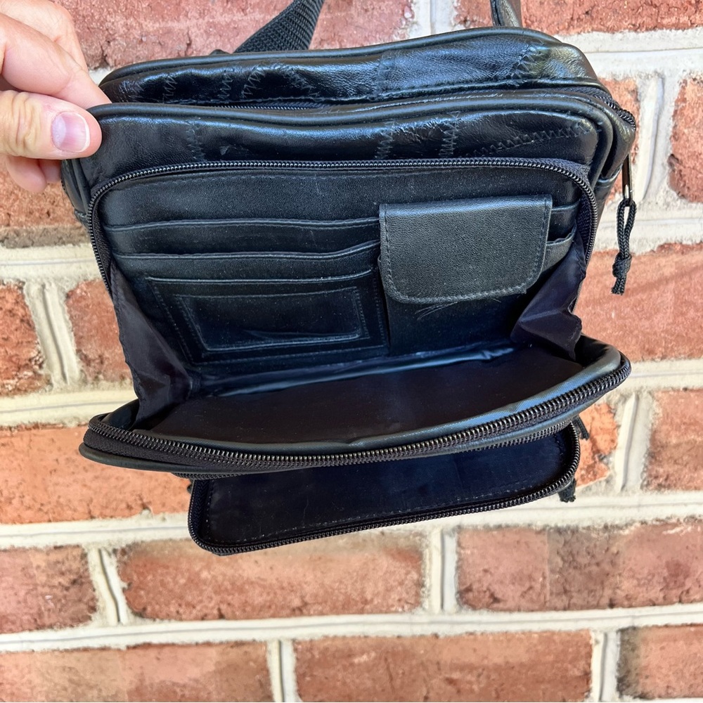 Fanny Pack Waist Bag Genuine Leather for biking, hiking and travel - Picture 7 of 10